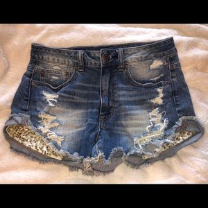 American Eagle Festival Ripped Jean Shorts
